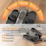 Mini Under Desk Elliptical Low Impact Electric Leg Exerciser As Seen on TV for Seniors with 15 Adjustable Speed Quiet & Portable for Home and Office with Non-Slip Mat & Foot Straps - Image 4