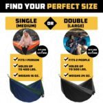 Wise Owl Outfitters Camping Hammock – 500lbs Portable Hammock with Tree Straps - Travel, Backpacking, Hiking, Outdoors Camping Gear - Single or Double - Image 3