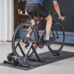 VEVOR Bike Trainer: 3 Types - Smart (1-13L, Compatible with Zwift App), Fluid, or 6L Magnetic for 26-29"/700C Wheels, Foldable Stand with Quick Release & Wheel Riser Block - Image 6