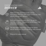 Adidas Essential Training & Weightlifting Gloves, Fingerless Workout Gloves - Image 4