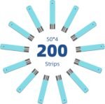 Metene TD-4116 Blood Glucose Test Strips, 200 Count Test Strips for Diabetes, Use with metene TD-4116 and metene S Blood Glucose Monitor Only(No Monitor) - Image 3