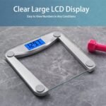 Vitafit Digital Bathroom Weight Scale for Body Weight, High Accuracy Assured by Weighing Professional Since 2001,Extra Large Blue Backlit LCD and Step-On, 400lb/182kg, Clear Glass - Image 4