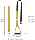 Bodyweight Resistance Straps for Home Fitness, Full-Body Workout Training Kit for Strength, Powerlifting, and Core Exercise - Image 5