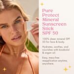 Kopari PURE PROTECT 100% Mineral Sunscreen Stick SPF 50+ Clear Zinc Oxide Face and Body Sunscreen with Hydrating Argan Oil, Shea Butter, Sheer Finish, Ultra-Portable, for Easy Reapplication - Image 4