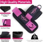 WALITO Ankle Resistance Bands with Cuffs, Exercise Bands for Legs and Butt, Booty Workout Equipment for Kickbacks and Hip Fitness Training - Image 3