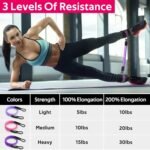 WALITO Ankle Resistance Bands with Cuffs, Exercise Bands for Legs and Butt, Booty Workout Equipment for Kickbacks and Hip Fitness Training - Image 4