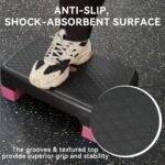 Fitvids 18" Workout Aerobic Stepper Step Platform with 2 Risers, Multiple Colors - Image 4