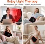 Red Light Therapy for Body and Face, Red Light Therapy Mat, 3 in 1 Mat/Belt/Stand Removable 660NM & 850NM Infrared Red Light Therapy Panel Device, Light Therapy for Face, Waist, Back, Knees and Legs - Image 5