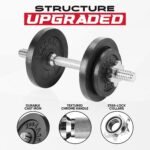 Yes4All Adjustable Dumbbell Set with Weight Plates/Connector - Exercise & Workout Equipment - Size Options 40lbs to 200lbs - Image 4