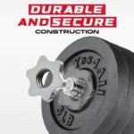 Yes4All Adjustable Dumbbell Set with Weight Plates/Connector - Exercise & Workout Equipment - Size Options 40lbs to 200lbs - Image 5
