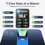 RunStar Scale for Body Weight, Precision Digital Bathroom Smart Scale with 3.5" TFT Color Large Display for BMI Muscle Mass Heart Rate, 22 Body Composition Analyzer Sync APP, 400lb - Image 3