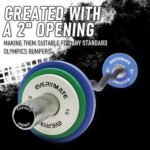 EVERYMATE Fractional Weight Plates - Olympic Bumper Plates for Cross Training - Steel Insert - 1.25LB, 2.5LB, 5LB - Image 3