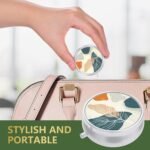 Nipichsha Pill Box, Small Pill Case for Purse & Pocket, Cute Travel Medicine Organizer, Portable Medicine Container Holder to Hold Vitamins, Medication, Fish Oil & Supplement, Desert Leaf - Image 5