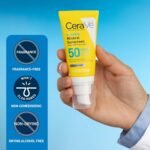 CeraVe Invisible Mineral Sunscreen SPF 50, Face Sunscreen for Sensitive Skin With Zinc Oxide & Titanium Dioxide, Vitamin E + Niacinamide + Ceramides, Oil Free, Travel Size 1.62 oz - Image 5