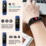 Fitness Tracker with Step/Distance/Calories Counter, Activity Tracker with Heart Rate Monitor, Slim Style Watch IP68 Waterproof, Sleep Monitor Tracker, Pedometer Watch for Women Men - Image 6
