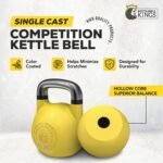 Kettlebell Kings Competition Kettlebells Weight (35mm handle) 8-48 KG | Hand weights Workout Gym Equipment & Strength training sets for Women & Men for Home Gym | Suitable for High Repetition Workouts - Image 3