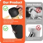 TrendPlain 16oz/470ml Glass Olive Oil Sprayer for Cooking – 2 in 1 Olive Oil Dispenser Bottle for Kitchen Gadgets and Air Fryer Accessories, Salad, BBQ - Black - Image 4