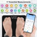 INSMART Smart Scale for Body Weight, Digital Bathroom Scale with BMI, Muscle Mass, Bluetooth Body Fat Scale,17 Body Composition Analyzer with Smart APP Sync Weight Scale, 400 lbs - Black - Image 3