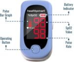 HealthSmart Pulse Oximeter for Fingertip, Displays Blood Oxygen Saturation & Pulse Rate, Accurate & Reliable, Batteries & Lanyard Included - Image 5