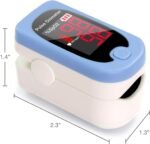 HealthSmart Pulse Oximeter for Fingertip, Displays Blood Oxygen Saturation & Pulse Rate, Accurate & Reliable, Batteries & Lanyard Included - Image 11