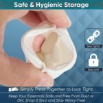 Home-X Small Pill Pouch – Squeeze-Open Pill Pouch for Medicine, Earbuds, Mints & Small Essentials – Portable Travel Pill Pouch with Easy Open & Secure Closure – Compact Pill Pouch for Purse & Pocket - Image 4