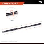 BIONIC BODY 36 Inches Light Weight Resistance Training Straight Bar – Fits All Resistance Bands/Accessories with Carabiners BBEB-020 - Image 3