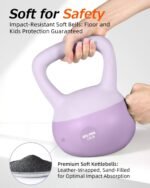 Soft Kettlebell, Safe Strength Training Kettle bell, Cushioned Impact-Resistant Base and Anti-Slip Grip Weight, Kettlebells Set for Home Workouts and Men/Women/Beginners,With Non-slip Gloves - Image 3