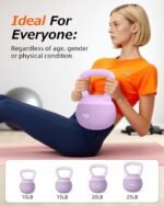 Soft Kettlebell, Safe Strength Training Kettle bell, Cushioned Impact-Resistant Base and Anti-Slip Grip Weight, Kettlebells Set for Home Workouts and Men/Women/Beginners,With Non-slip Gloves - Image 7