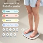 Etekcity Smart Rechargeable Scale for Body Weight, BMI, Fat, Muscle Mass, FSA&HSA Eligible, Digital Bathroom Scale with 13 Metrics, Secret Mode, Bluetooth Connect to Free Apps, Rainbow White - Image 3