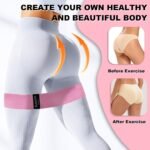 Resistance Bands for Working Out, Fabric Loop Exercise Bands for Legs and Butt, Workout Bands Set for Women and Men, 3 Booty Bands for Yoga, Pilates and Fitness - Image 3