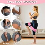Resistance Bands for Working Out, Fabric Loop Exercise Bands for Legs and Butt, Workout Bands Set for Women and Men, 3 Booty Bands for Yoga, Pilates and Fitness - Image 4