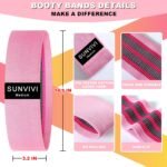 Resistance Bands for Working Out, Fabric Loop Exercise Bands for Legs and Butt, Workout Bands Set for Women and Men, 3 Booty Bands for Yoga, Pilates and Fitness - Image 5