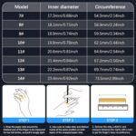 Fitness Tracker, Smart Rings Health Heart Rate Ring with Blood Oxygen, Blood Pressure, Sleep Tracker, Step Tracker, No Subscription Fee, Gesture Control, Fitness Ring(Black 8#) - Image 3