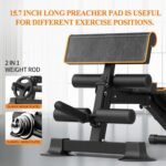 Adjustable Weight Bench multi-function Workout Bench for Home Gym,Foldable Incline Decline Benches for Full Body Workout 660LBS - Image 4
