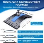 Back Stretcher for Lower Back Pain Relief, 3 Level Adjustable Lumbar Back Cracker Board, Back Cracking Device, Back Massager for Scoliosis, Spine Decompression - Image 7