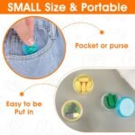 Small Pill Organizer Box, 5 Pcs Travel Pill Case Holder Portable Daily Mini Pills Container BPA Free Medicine Storage Container for Purse Pocket Briefcase (Blue/Orange/Yellow/Black/Rose Red) - Image 7