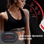 FITCENT Rechargeable Heart Rate Monitor Chest Strap 5.3 kHz/Bluetooth 5.0/ANT+, Heart Rate Sensor for Peloton Strava Zwift DDP Yoga - Image 3