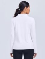 PINSPARK Long Sleeve Shirts for Women UPF 50+ Sun Shirt Workout Tops Quick Dry V Neck Athletic Running Hiking Golf Polo S-3XL - Image 3