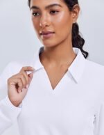PINSPARK Long Sleeve Shirts for Women UPF 50+ Sun Shirt Workout Tops Quick Dry V Neck Athletic Running Hiking Golf Polo S-3XL - Image 6