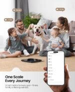 Scale for Body Weight, Digital Smart Bathroom Weight Scale with BMI, Body Fat, Muscle Mass, Accurate 20 Body Composition Scale, 10.2" Compact Platform with APP, 400lb, Black - Image 4