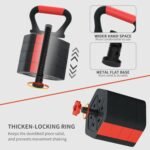 VIVITORY Dumbbell Sets Adjustable Weights, Free Weights with Connector, Non-Rolling Adjustable Dumbbell Set, Barbell for Home Gym, Hexagon, Cement Mixture - Image 4