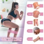 Fabric Resistance Bands for Working Out, 5 Levels Booty Bands for Women Men, Cloth Workout Bands Resistance Loop Exercise Bands for Legs Butt at Home Fitness, Yoga, Pilates - Image 3