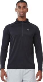NORTHYARD Quarter Zip Pullover Men Running Shirt Long Sleeve Moisture Wicking Quick Dry Athletic Workout Shirts - Image 3