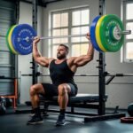 Olympic Rubber Bumper Weight Set - 2 Inch Barbell Plates for Home Gym Strength Training - Image 4