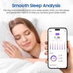 Smart Health Ring, Featuring Stress and Sleep Monitoring Functions, Compatible with iOS and Android, Waterproof Fitness Tracker for Women & Men, No Subscription Fee. (Rose Gold, 9) - Image 5
