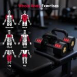41LBS Adjustable Dumbbell Set, Each 5/10.3/15.4/20.5lb Adjustable Dumbbells for Men Women, 4 Level Weights Set with Handle as Kettlebell for Home Gym Workout - Image 5