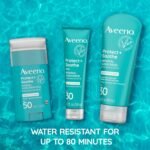 Aveeno Protect + Soothe Face Mineral Sunscreen with Broad Spectrum SPF 30 for Sensitive Skin, Lightweight & Non-Greasy Face Sunscreen, Water-Resistant UVA/UVB Protection, 1.7 fl. oz - Image 9
