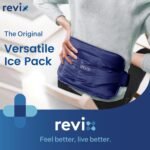 REVIX Ice Pack for Injuries Reusable Gel for Lower Back, Cold Packs for Back Shoulder, Elbow, Hip, Leg, Wrap Around Entire Knee, Soft Cold Compress,16 × 9" Navy - Image 3