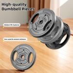 Adjustable Dumbbell Set, 10-90lbs Free Weights with Connector – 4 in 1 Dumbbells, Barbell, Kettlebell & Push Up Stand, Adjustable Weights Set for Home Gym Fitness Equipment for Men & Women - Image 6