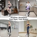 Mini Stepper for Home Exercise, Portable Stair Stepper with LCD Monitor and Resistance Bands, 260lbs Weight Capacity, Twist Stepper for Full Body Workout - Image 4